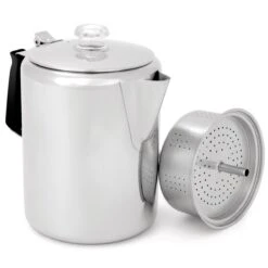 GSI Outdoors Glacier Stainless 12 Cup Perc With Silicone Handle