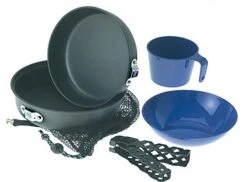 GSI Outdoors Hard Anodized Extreme Mess Kit - 6 Pc