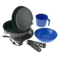 GSI Outdoors Hard Anodized Extreme Mess Kit - 6 Pc 18 GSI Outdoors Hard Anodized Extreme Mess Kit - 6 Pc -Professional Outdoor Camping Equipment Store l1229833