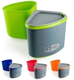 GSI Outdoors Gourmet Nesting Mug And Bowl -Professional Outdoor Camping Equipment Store opplanet gsi gourmet nesting mug bowl green 139 grn main